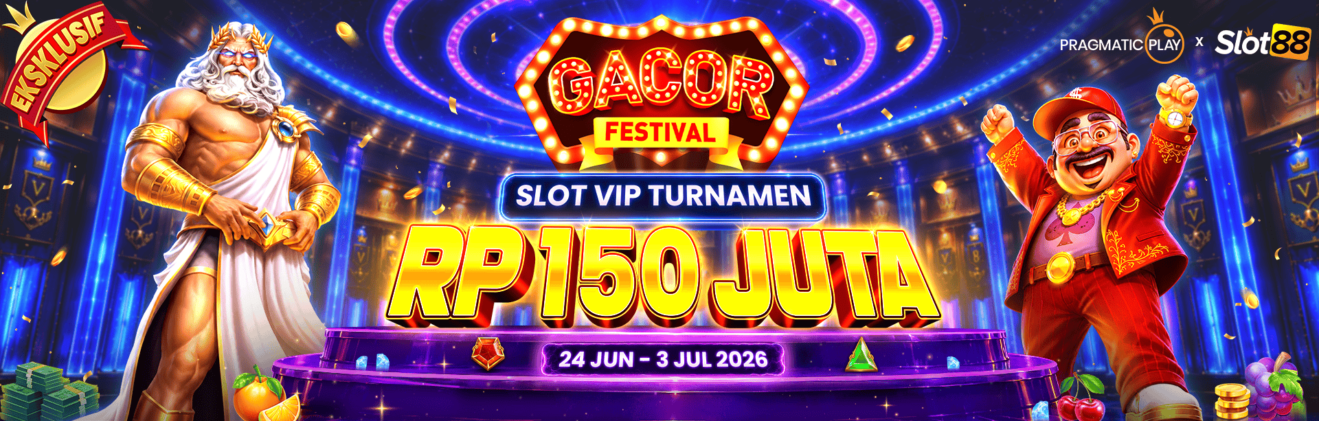 SLOT88 X PP - GACOR FESTIVAL: SLOT VIP PLAYERS TOURNAMENT